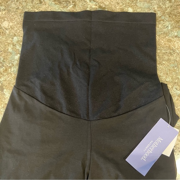 Motherhood Maternity Black Leggings with Belly Panel - Picture 10 of 14